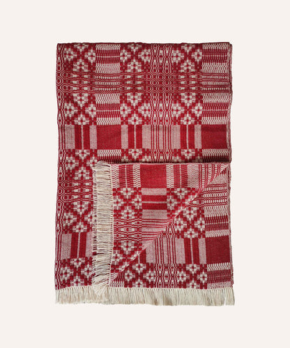 WILDER COCHINEAL half-coverlet