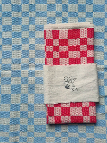 Handwoven tea towel pair